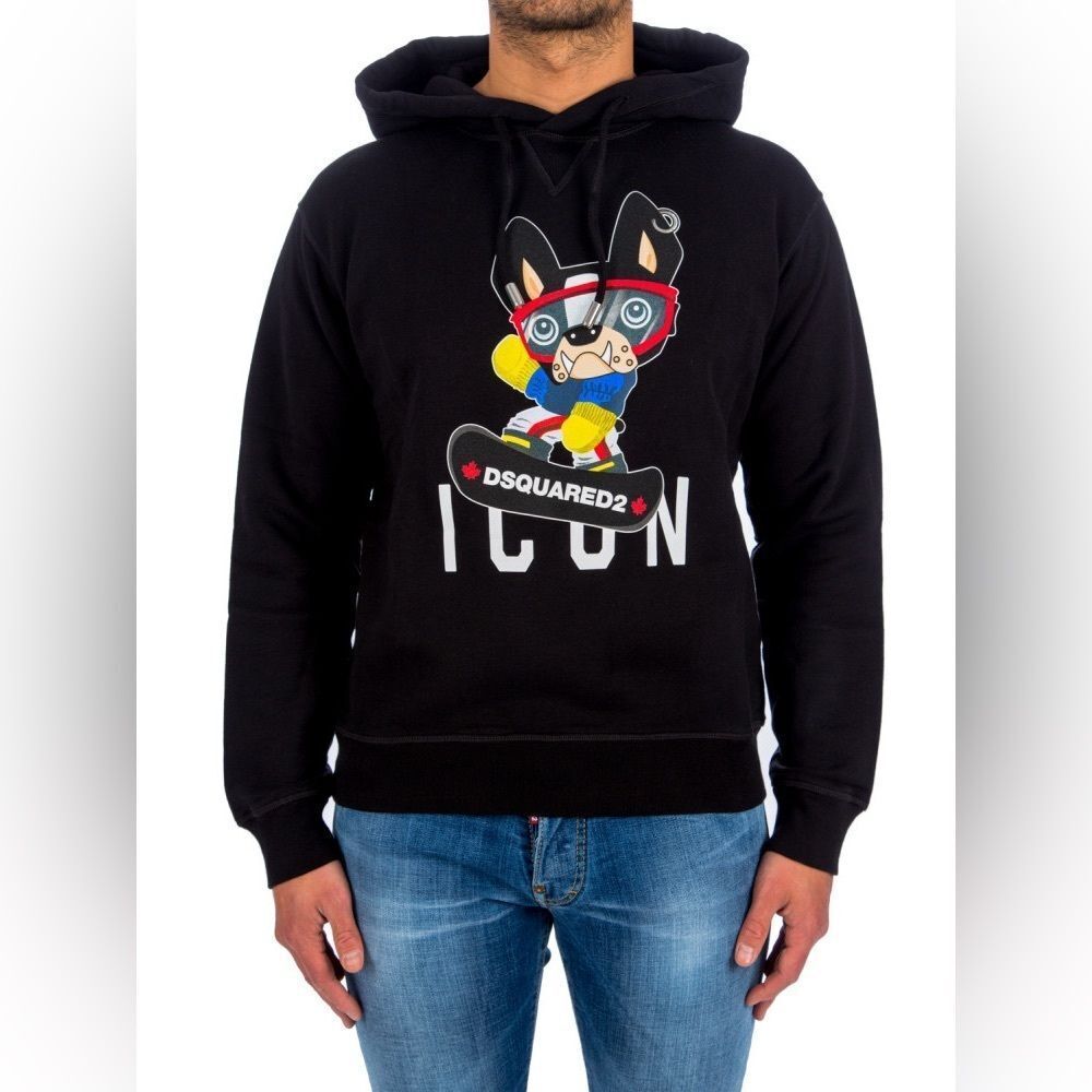 DSQUARED2 Cartoon print long-sleeved hoodie